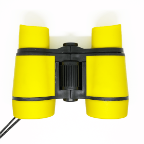 Children's Binoculars Shockproof Toy Binoculars 12 Years Old And Above Boys And Girls Bird Watching Education Learning Hunting Hiking Camping Sci (Color: Yellow)