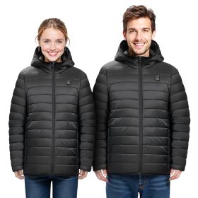 VEVOR Heated Jacket for Men with 7.4V Battery, Soft Shell Electric Heating Coat (Clothing Size: Size L, Clothing Style: Men's Style)